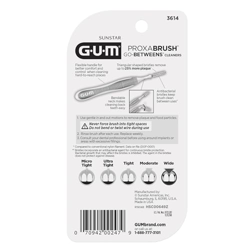 Version 1.0.0 GUM Proxabrush Wide Interdental Brushes - Image 3