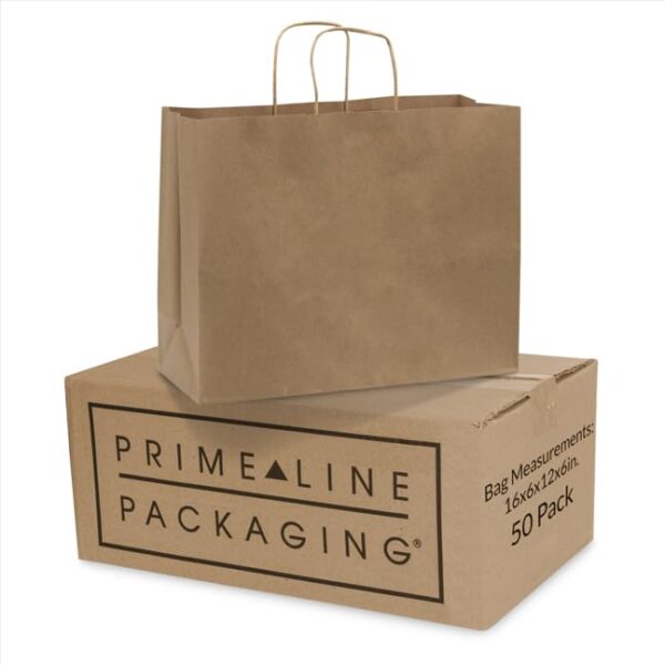 Prime Line Packaging Kraft Gift Bags