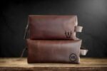 Personalized Leather Toiletry Bag - Image 2