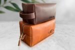 Personalized Leather Toiletry Bag - Image 8