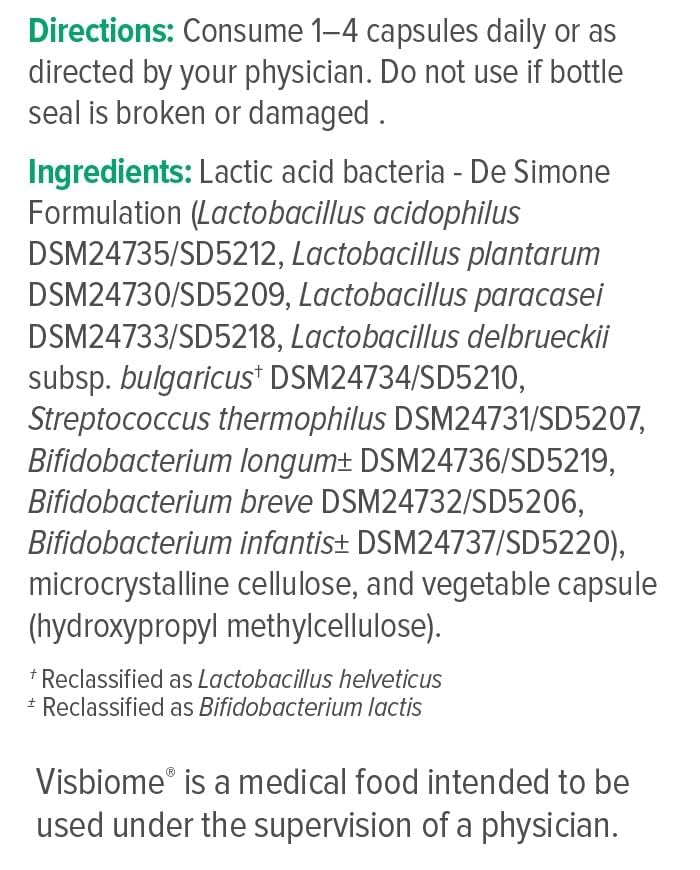 Version 1.0.0 Visbiome Probiotic 180 Capsules - Image 8