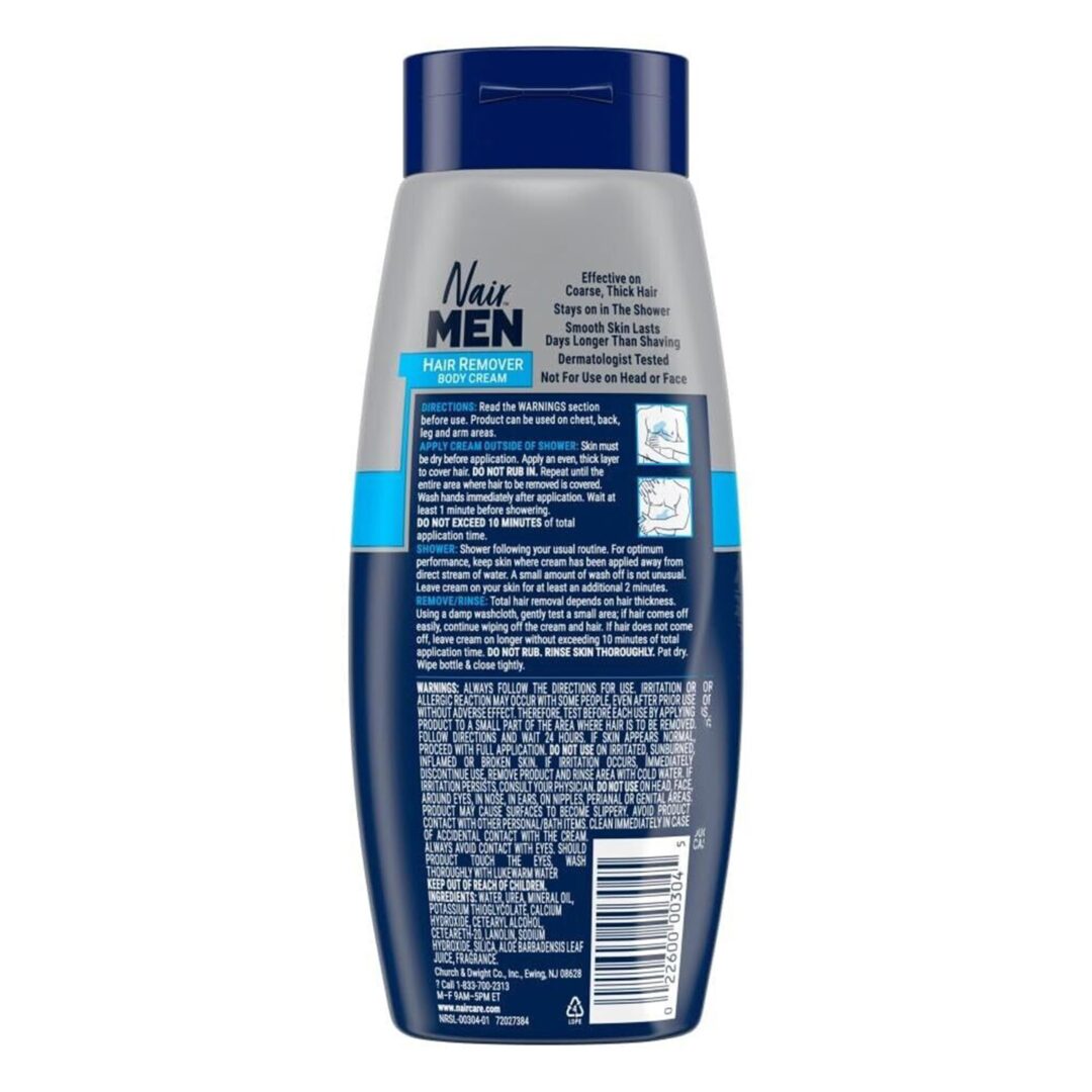 Version 1.0.0 Nair Men Body Hair Removal Cream - Image 3