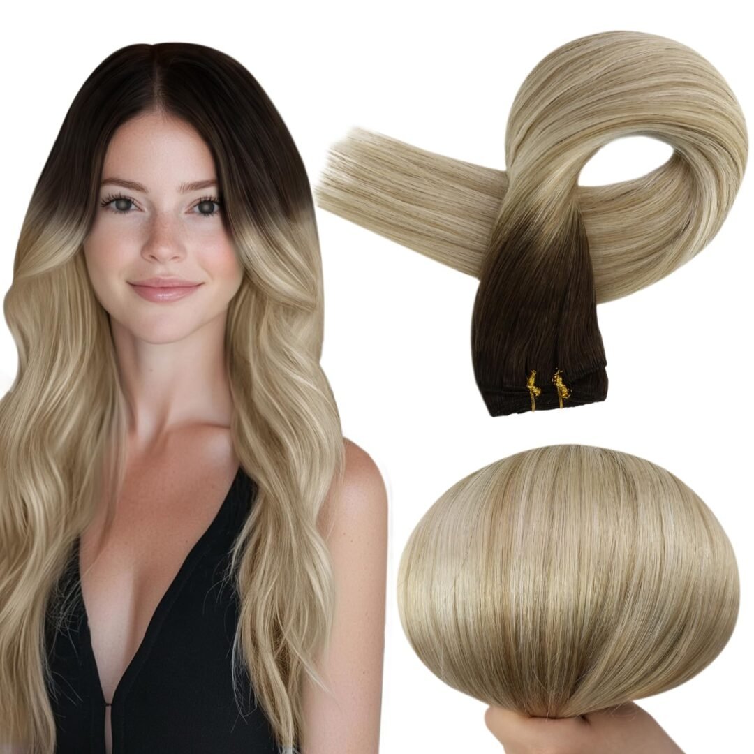 Version 1.0.0 Full Shine Remy Weft Hair Extensions - Image 1