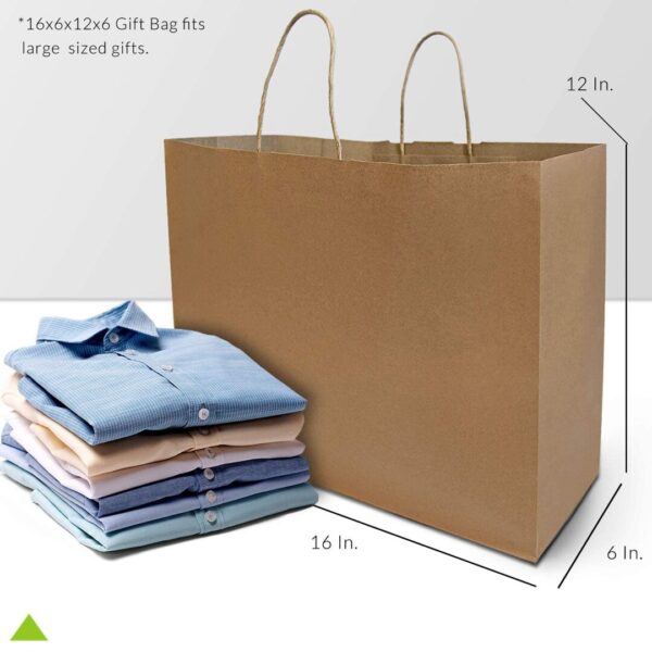 Prime Line Packaging Kraft Gift Bags - Image 8