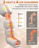 JZBRAIN Leg Massager: Compression & Heat - Image 3
