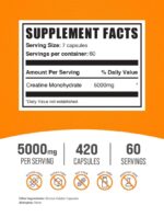 BulkSupplements Micronized Creatine Capsules - Image 2