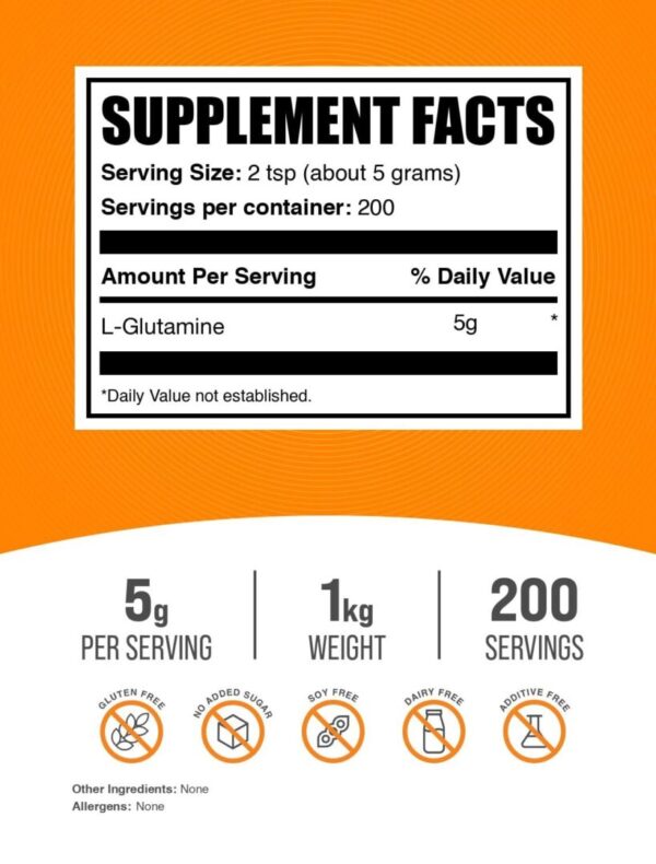 BulkSupplements L-Glutamine Powder - Image 2