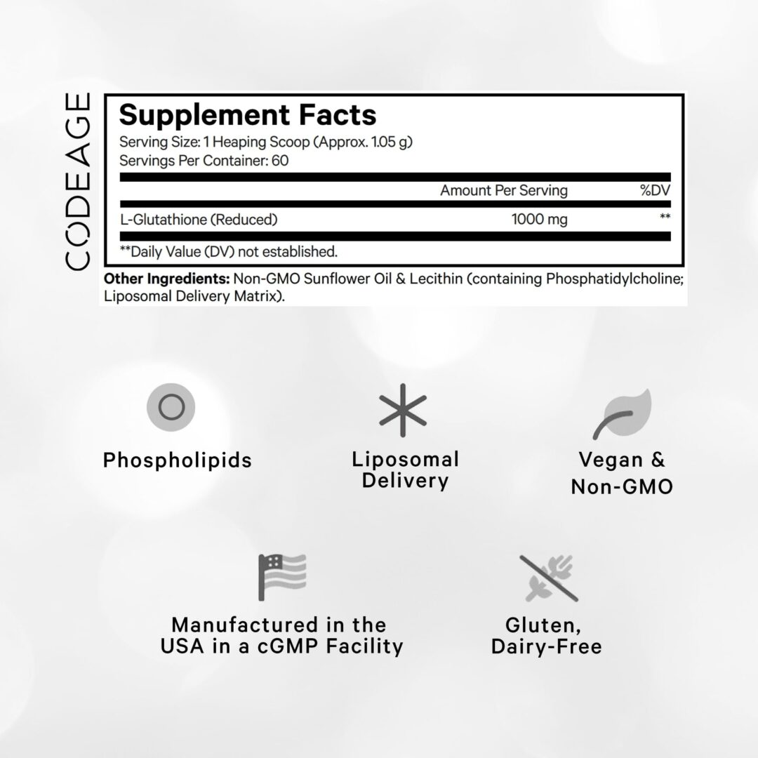 Version 1.0.0 Codeage Glutathione Powder - Image 2