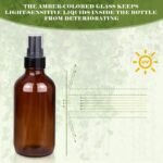 24 Amber Glass Spray Bottles Set - Image 3