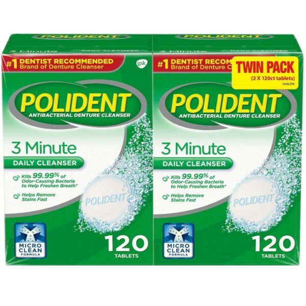 Polident Antibacterial Denture Cleanser