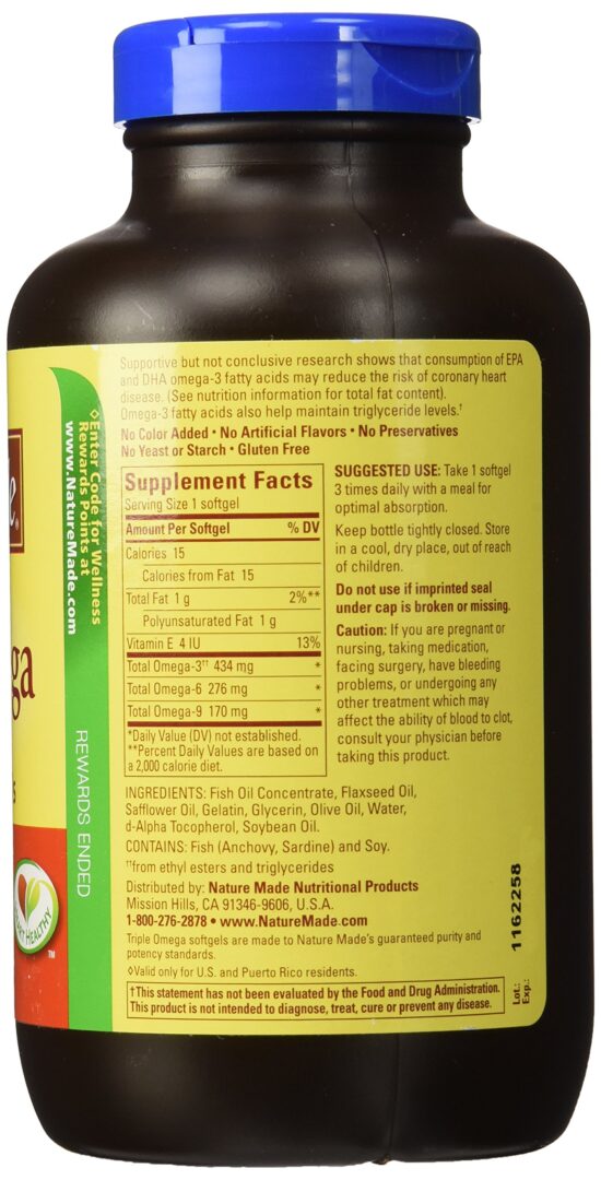 Version 1.0.0 Nature Made Triple Omega 3 Supplement - Image 2