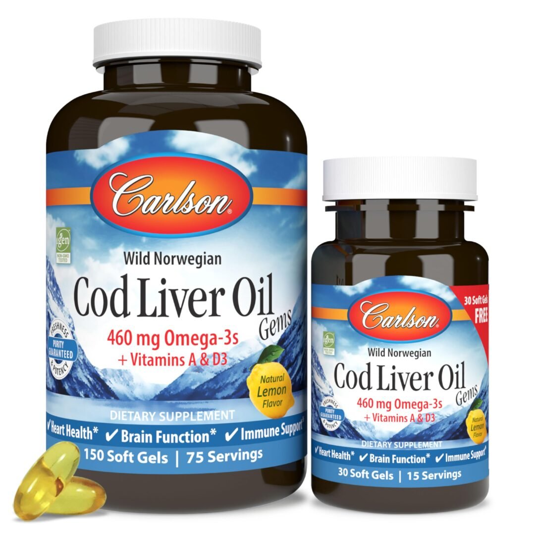 Version 1.0.0 Carlson Cod Liver Oil Capsules - Image 1