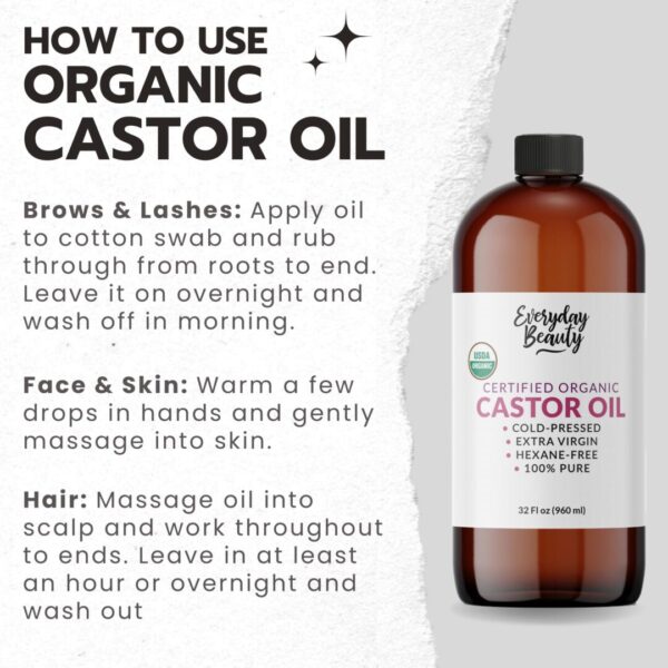 Organic Castor Oil for Hair - Image 3