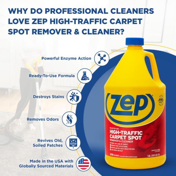 Zep Carpet Cleaner - Deep Stain Removal - Image 4