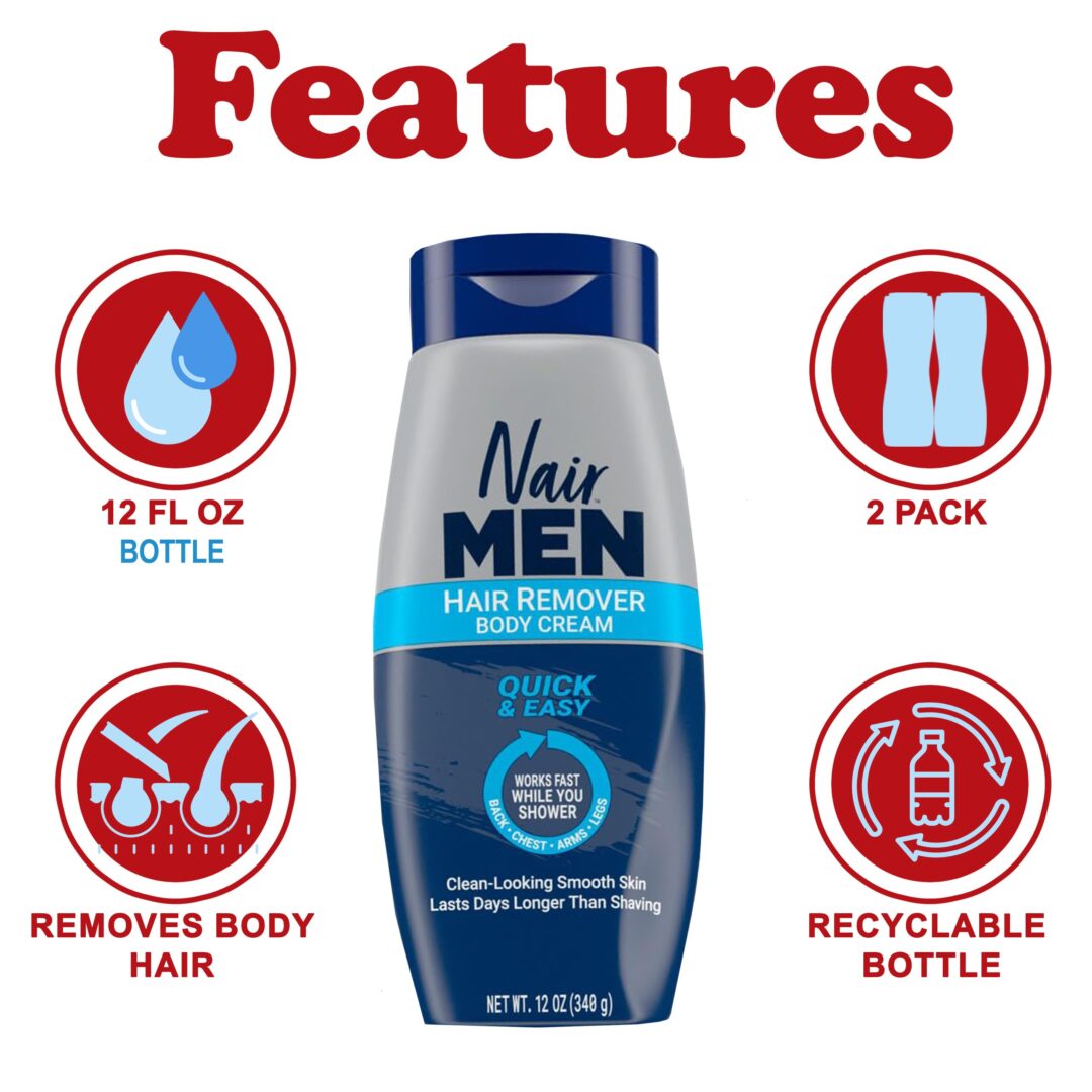 Version 1.0.0 Nair Men Body Hair Removal Cream - Image 2