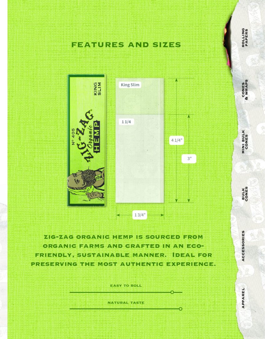 Version 1.0.0 Zig Zag Hemp Rolling Papers - Image 7