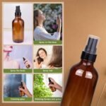 24 Amber Glass Spray Bottles Set - Image 4